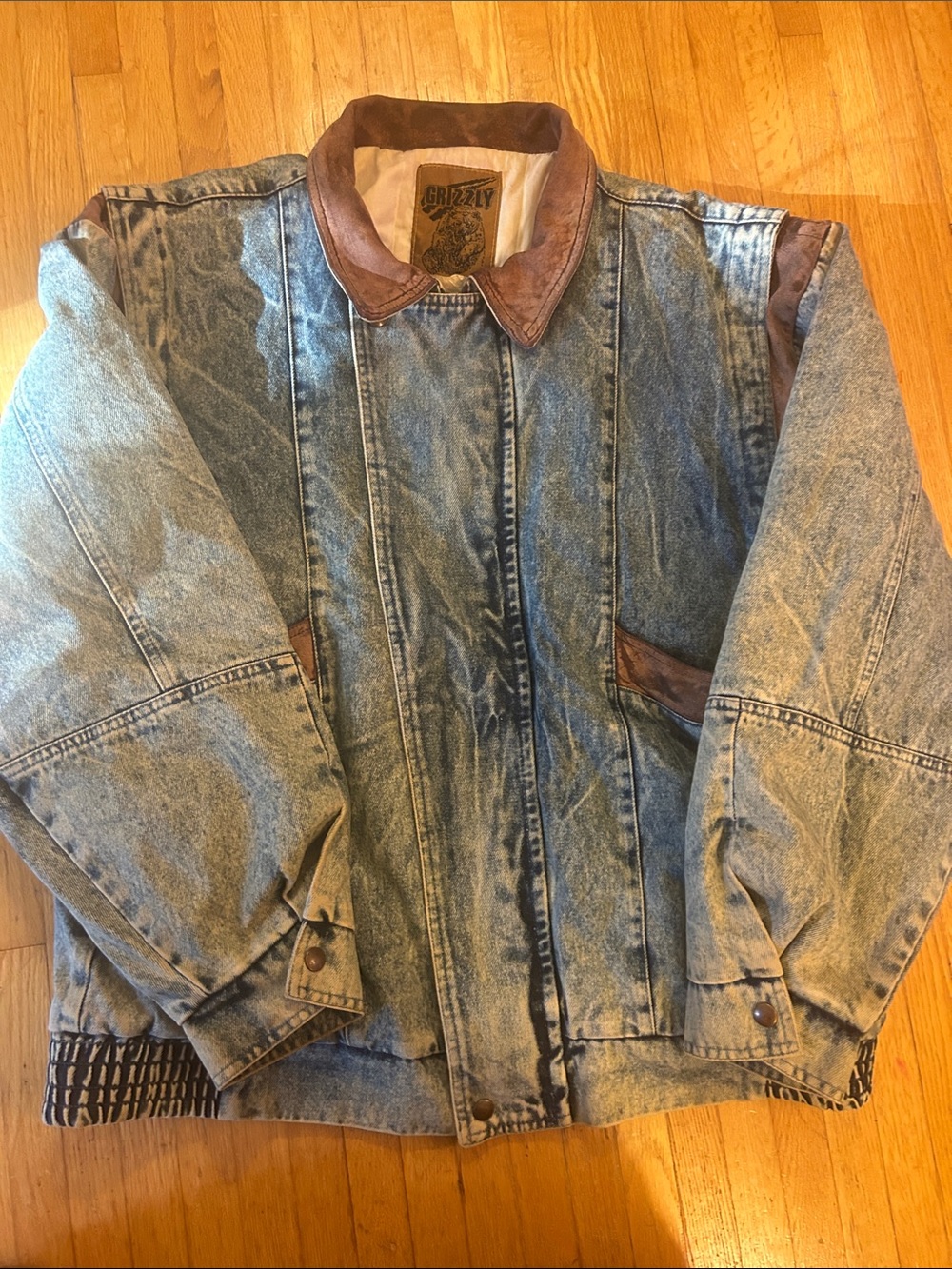Vintage 1980s Grizzly Denim Jacket